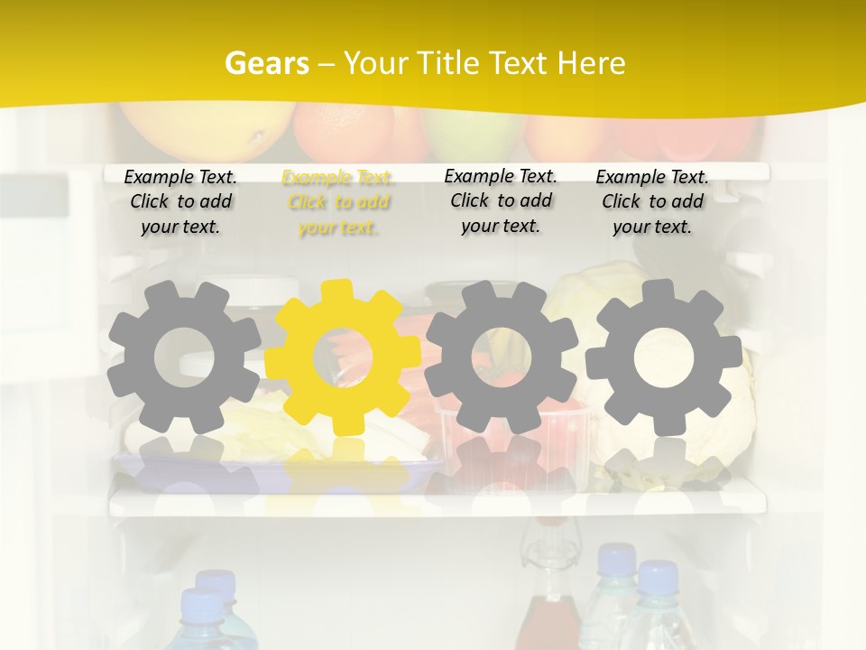 Indoors Fruit Milk PowerPoint Template