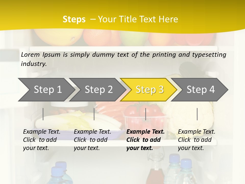Indoors Fruit Milk PowerPoint Template