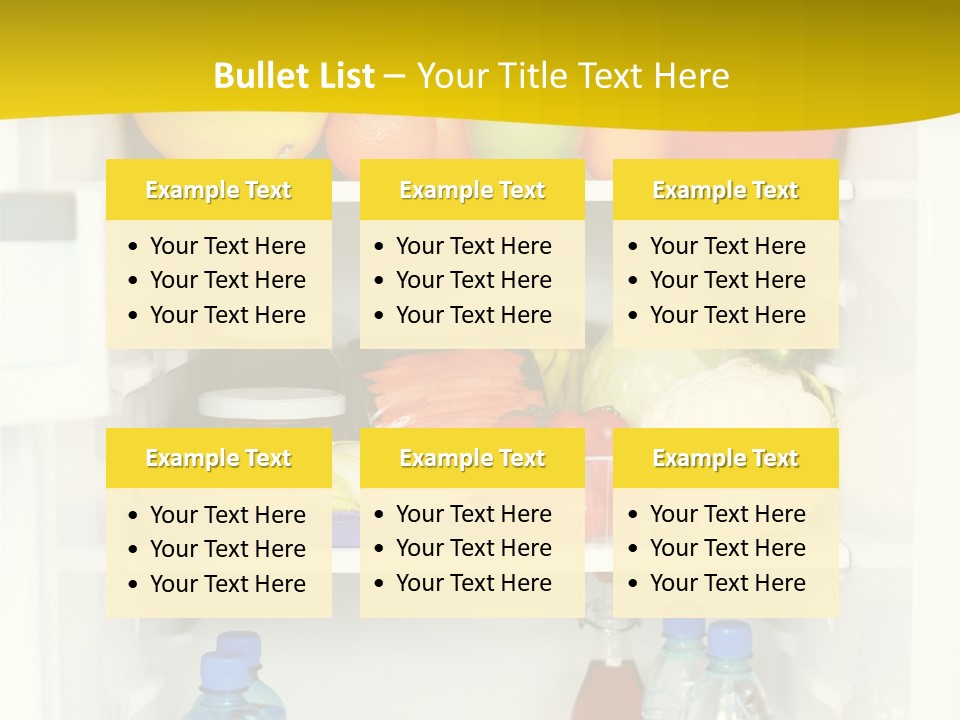 Indoors Fruit Milk PowerPoint Template