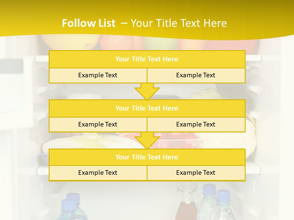 Indoors Fruit Milk PowerPoint Template