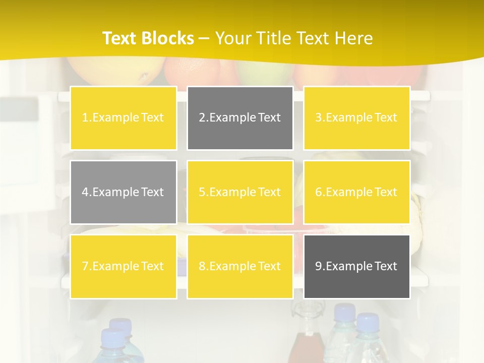 Indoors Fruit Milk PowerPoint Template