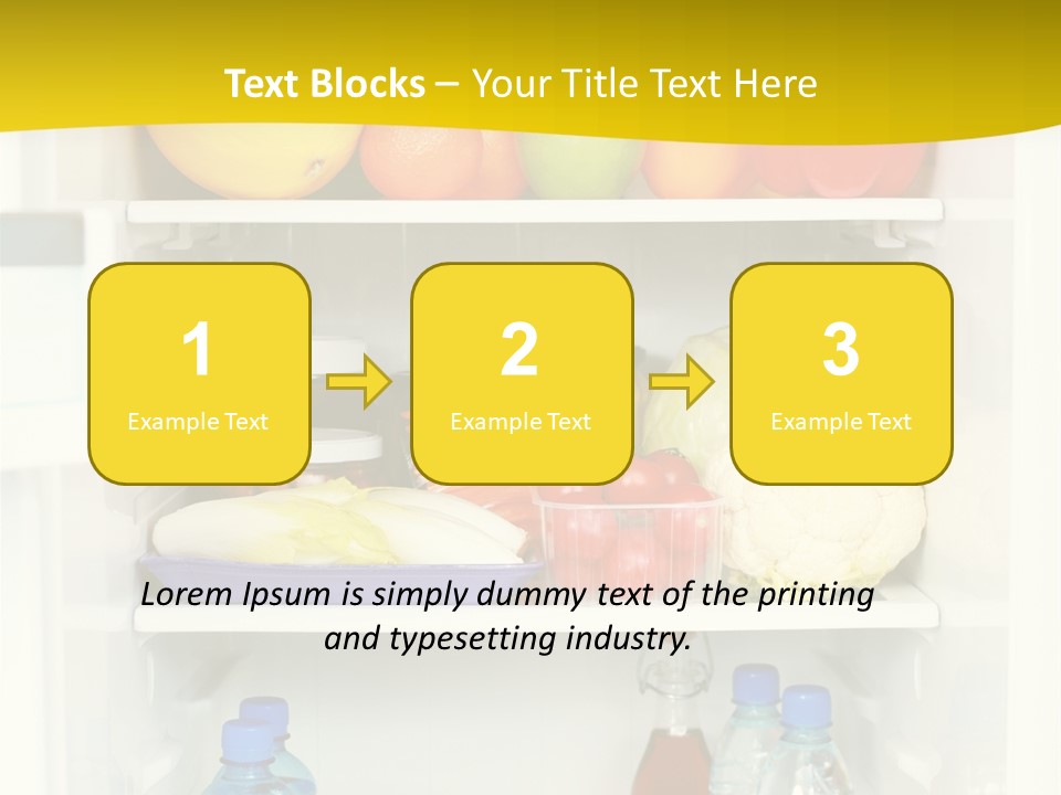 Indoors Fruit Milk PowerPoint Template