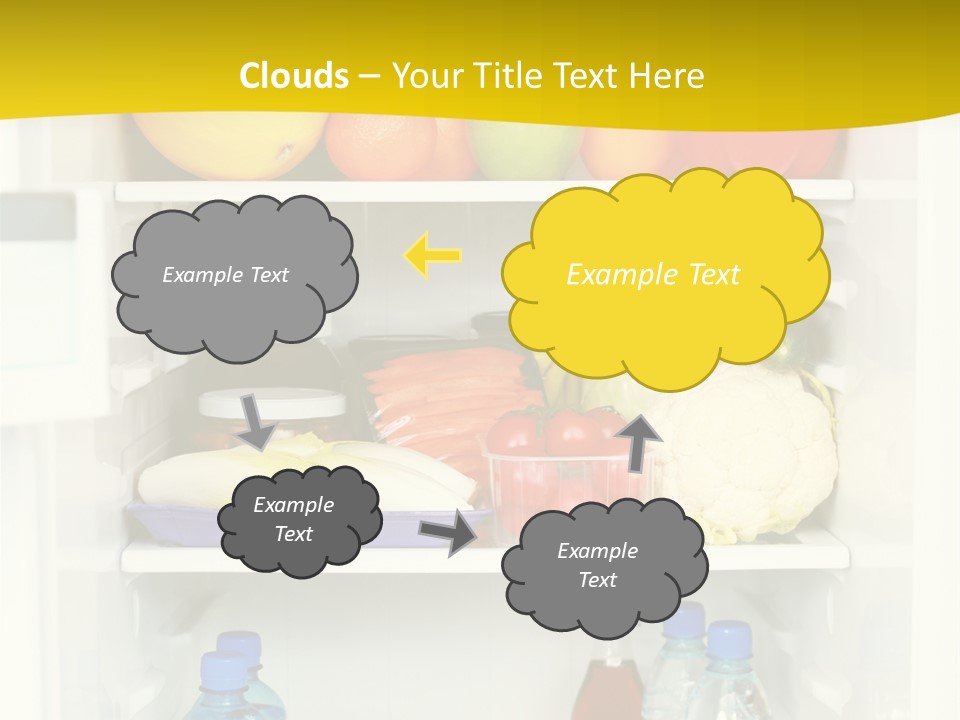 Indoors Fruit Milk PowerPoint Template