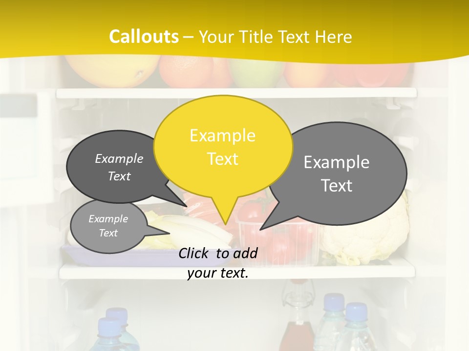 Indoors Fruit Milk PowerPoint Template