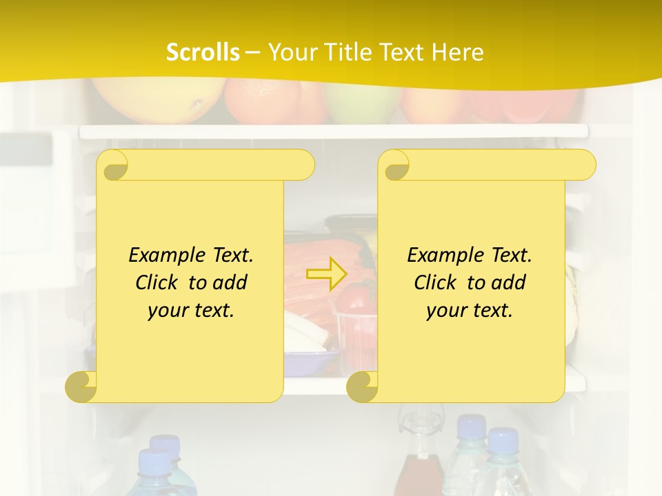 Indoors Fruit Milk PowerPoint Template