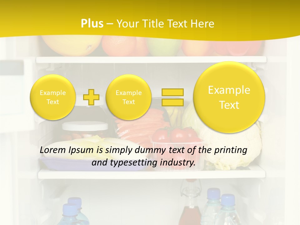 Indoors Fruit Milk PowerPoint Template