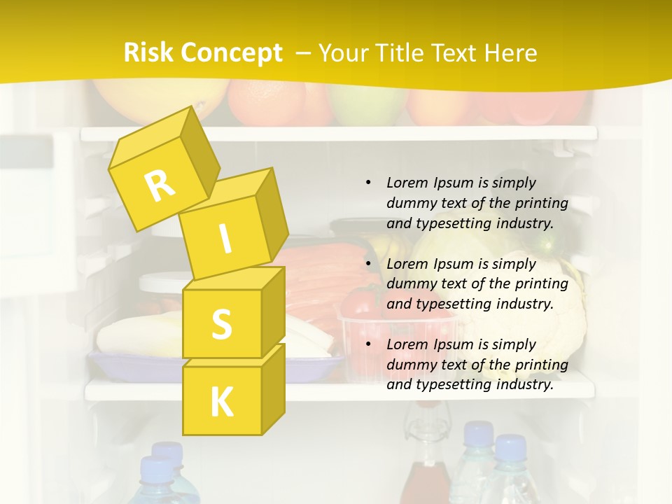 Indoors Fruit Milk PowerPoint Template