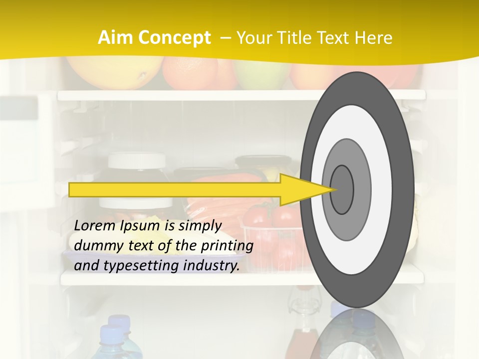 Indoors Fruit Milk PowerPoint Template