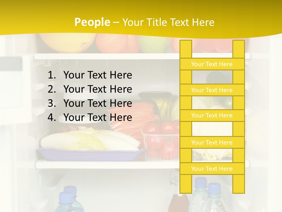 Indoors Fruit Milk PowerPoint Template