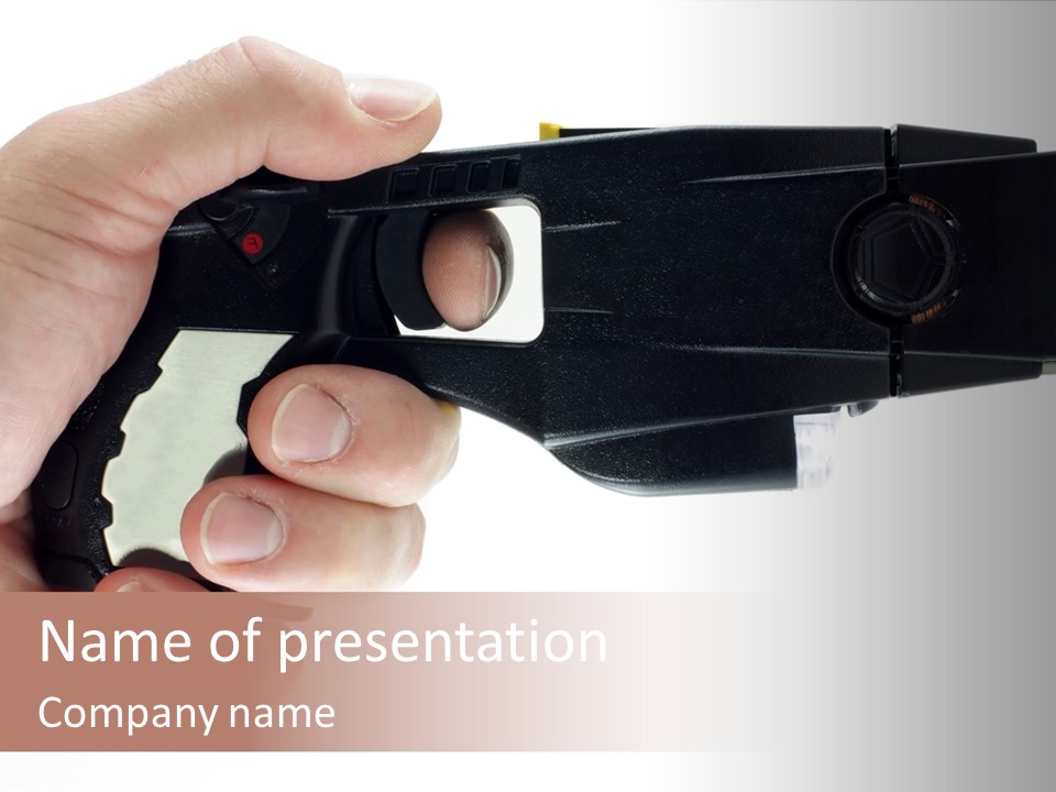 Weapon Enforcement Control PowerPoint Template