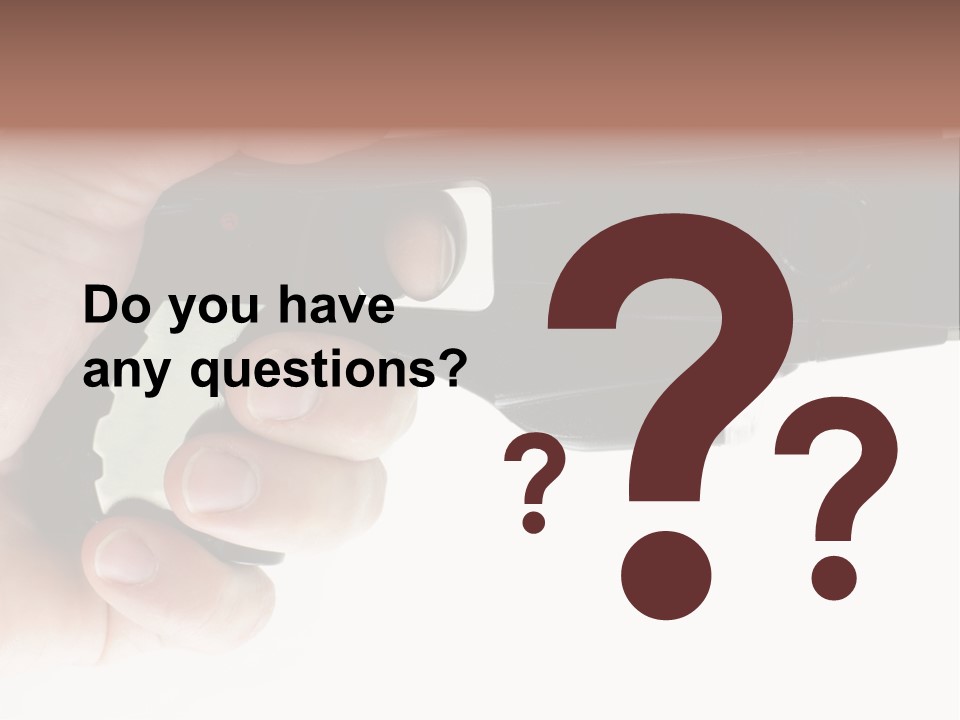 Weapon Enforcement Control PowerPoint Template