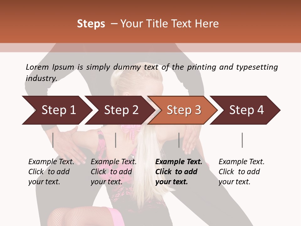 Performance Pair Dancer PowerPoint Template