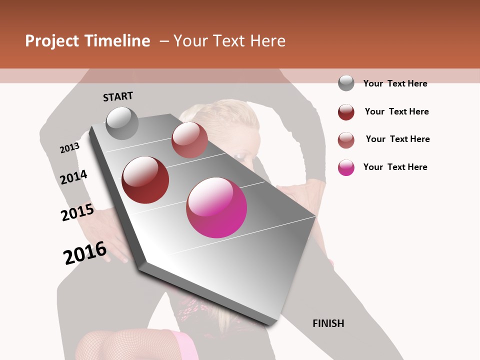 Performance Pair Dancer PowerPoint Template