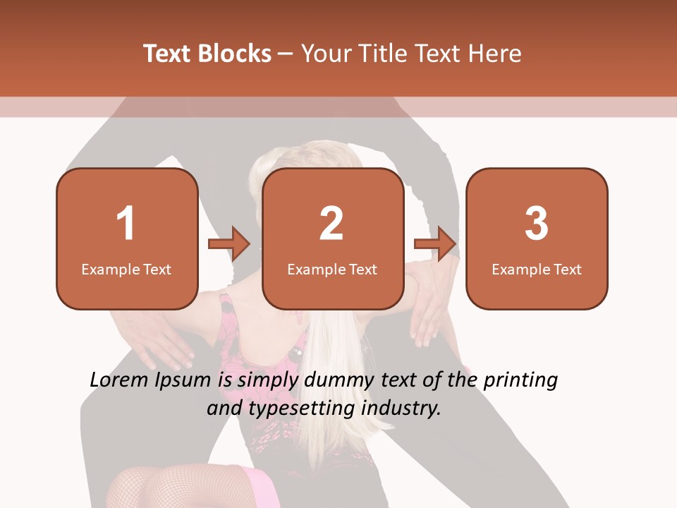 Performance Pair Dancer PowerPoint Template