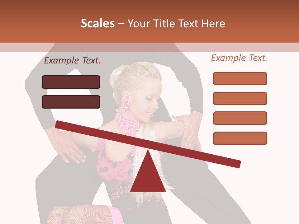 Performance Pair Dancer PowerPoint Template