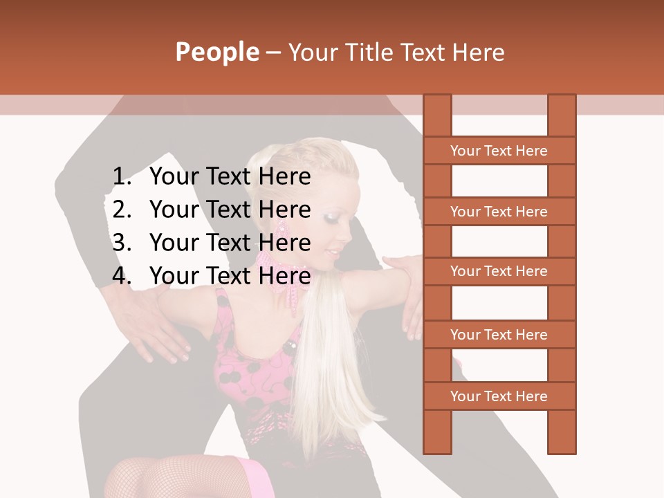 Performance Pair Dancer PowerPoint Template