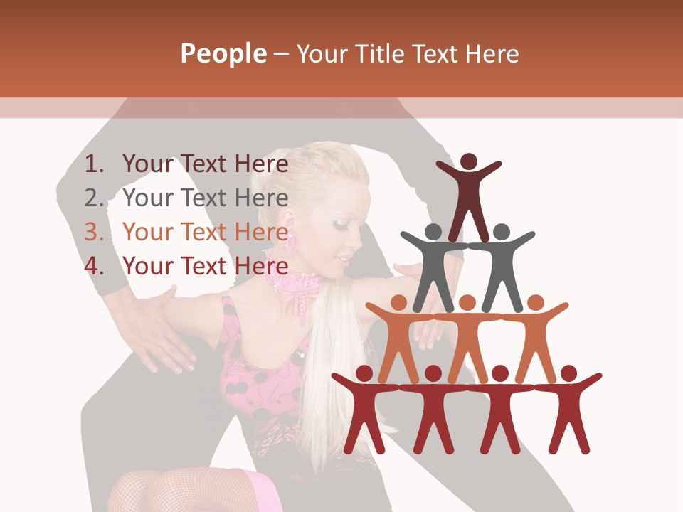 Performance Pair Dancer PowerPoint Template