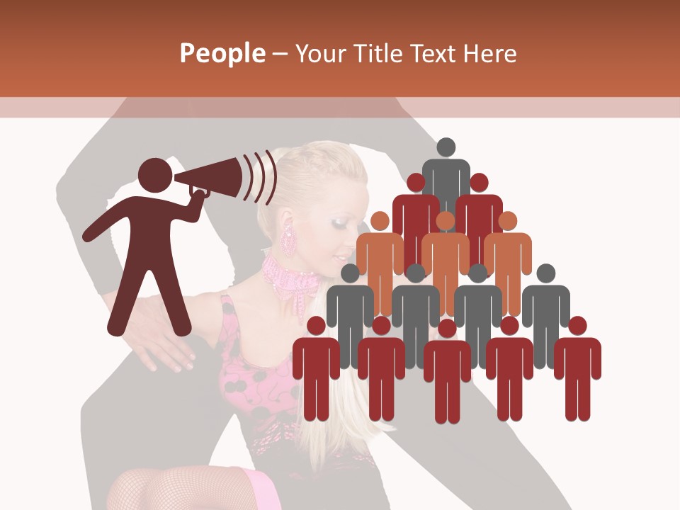 Performance Pair Dancer PowerPoint Template