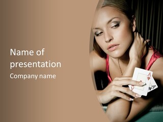 Sensual Woman Rich PowerPoint Template