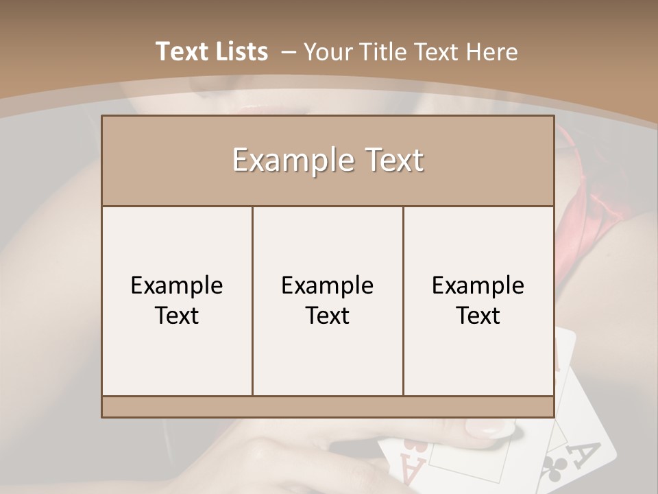Sensual Woman Rich PowerPoint Template