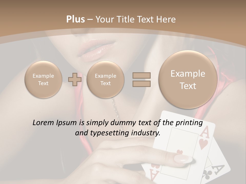 Sensual Woman Rich PowerPoint Template