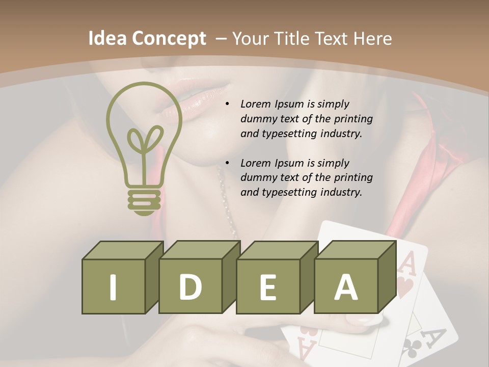 Sensual Woman Rich PowerPoint Template