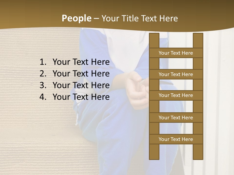 Alone Bullying Orphan PowerPoint Template