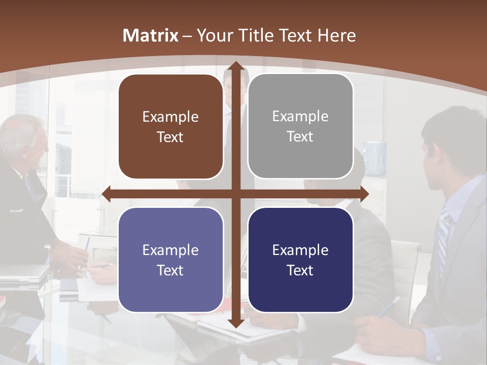 Laptop Partner Businesspeople PowerPoint Template