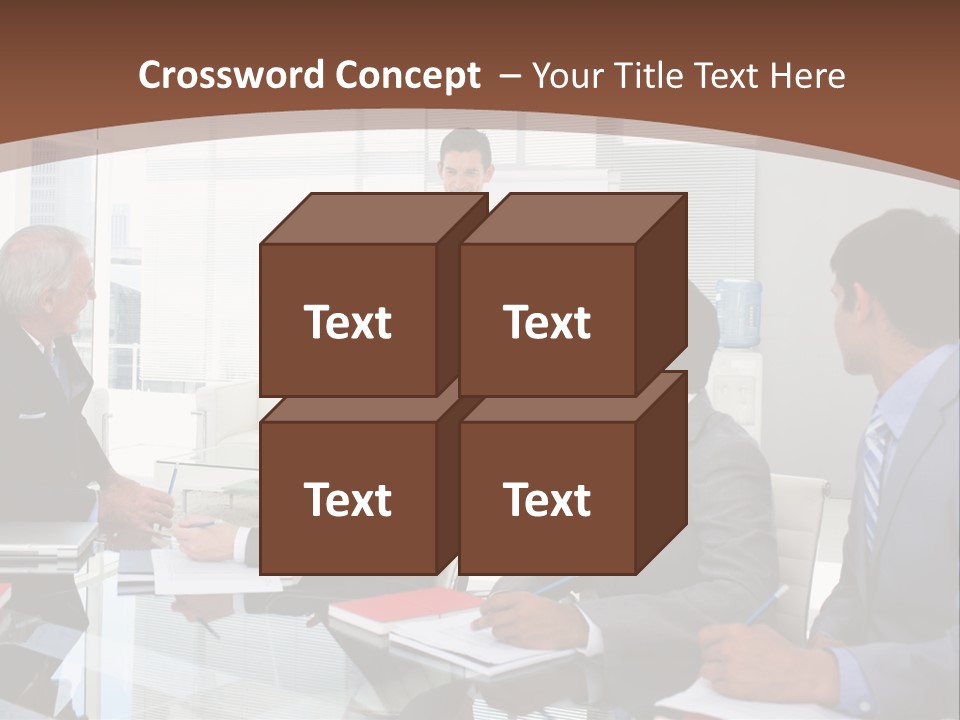Laptop Partner Businesspeople PowerPoint Template