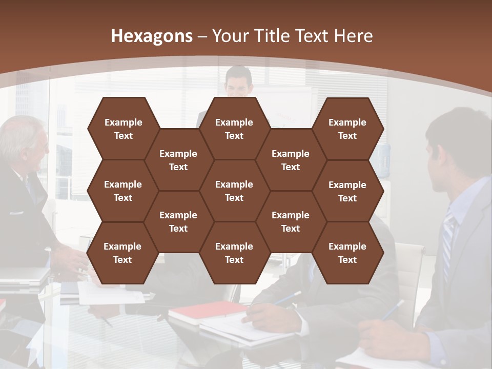 Laptop Partner Businesspeople PowerPoint Template