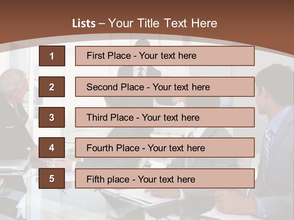 Laptop Partner Businesspeople PowerPoint Template