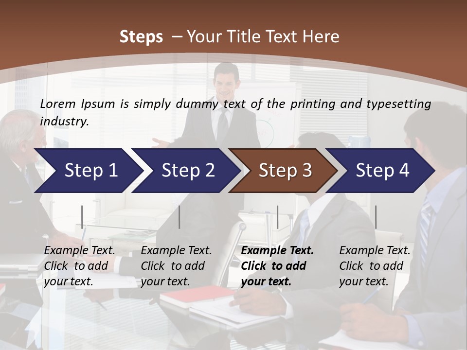 Laptop Partner Businesspeople PowerPoint Template