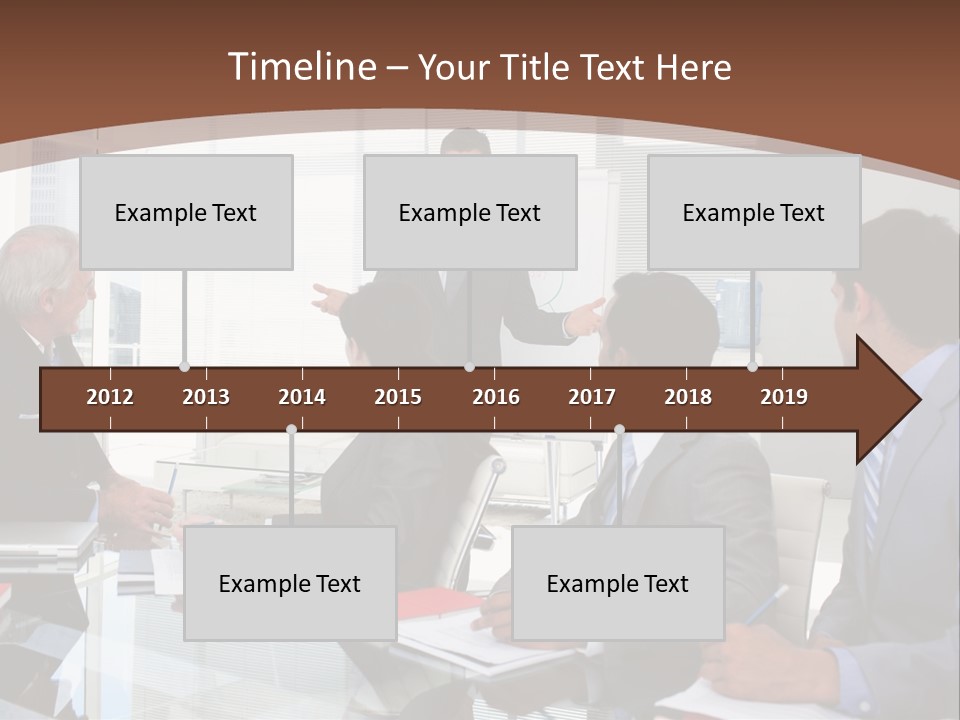 Laptop Partner Businesspeople PowerPoint Template