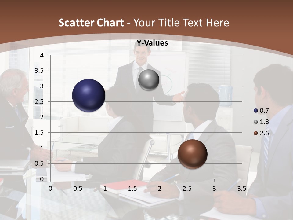 Laptop Partner Businesspeople PowerPoint Template