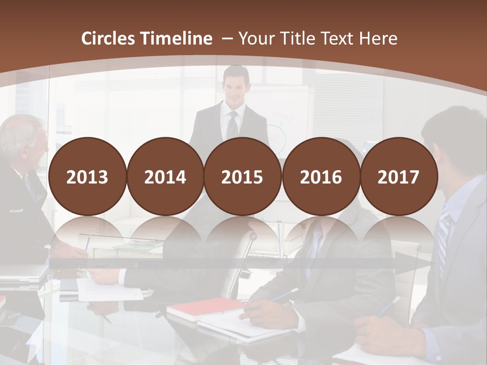 Laptop Partner Businesspeople PowerPoint Template