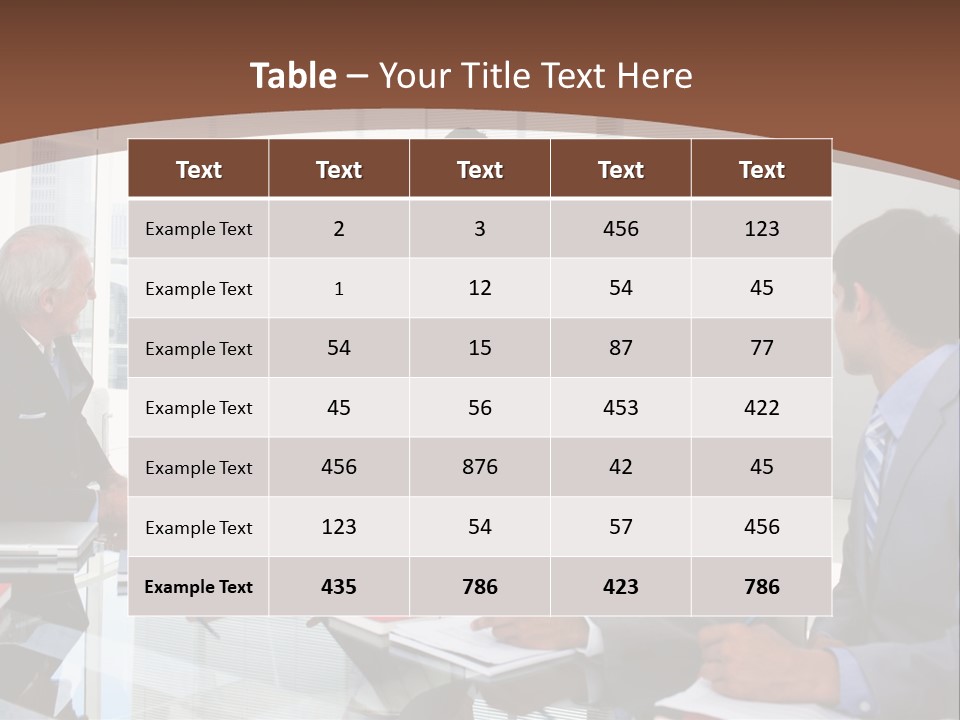 Laptop Partner Businesspeople PowerPoint Template
