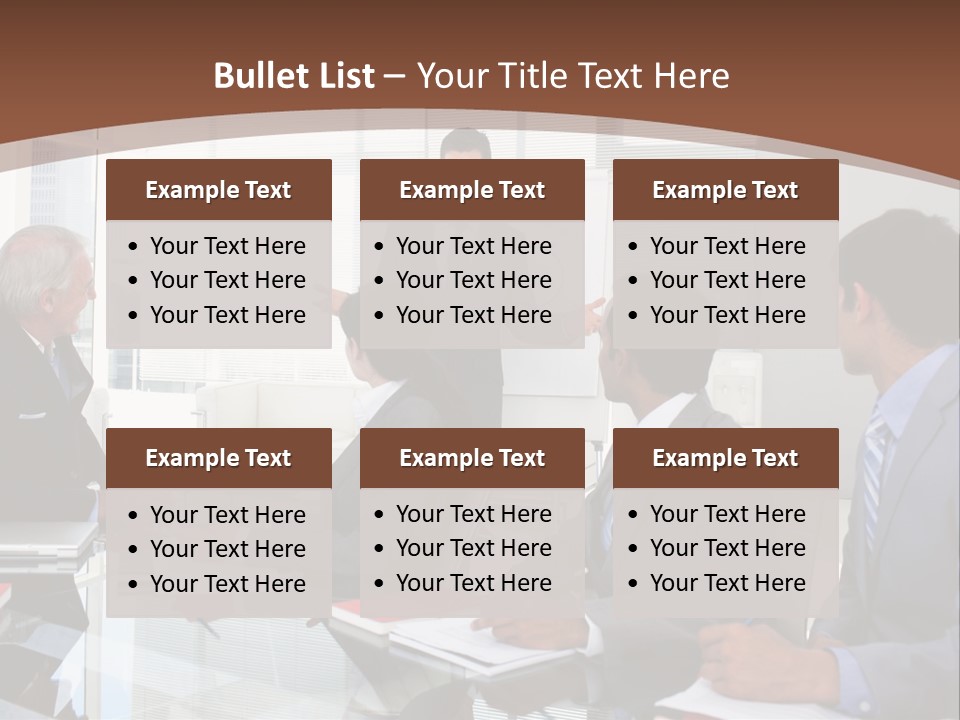 Laptop Partner Businesspeople PowerPoint Template
