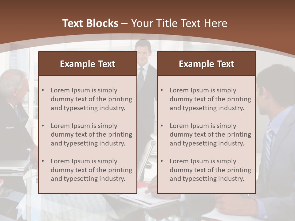 Laptop Partner Businesspeople PowerPoint Template