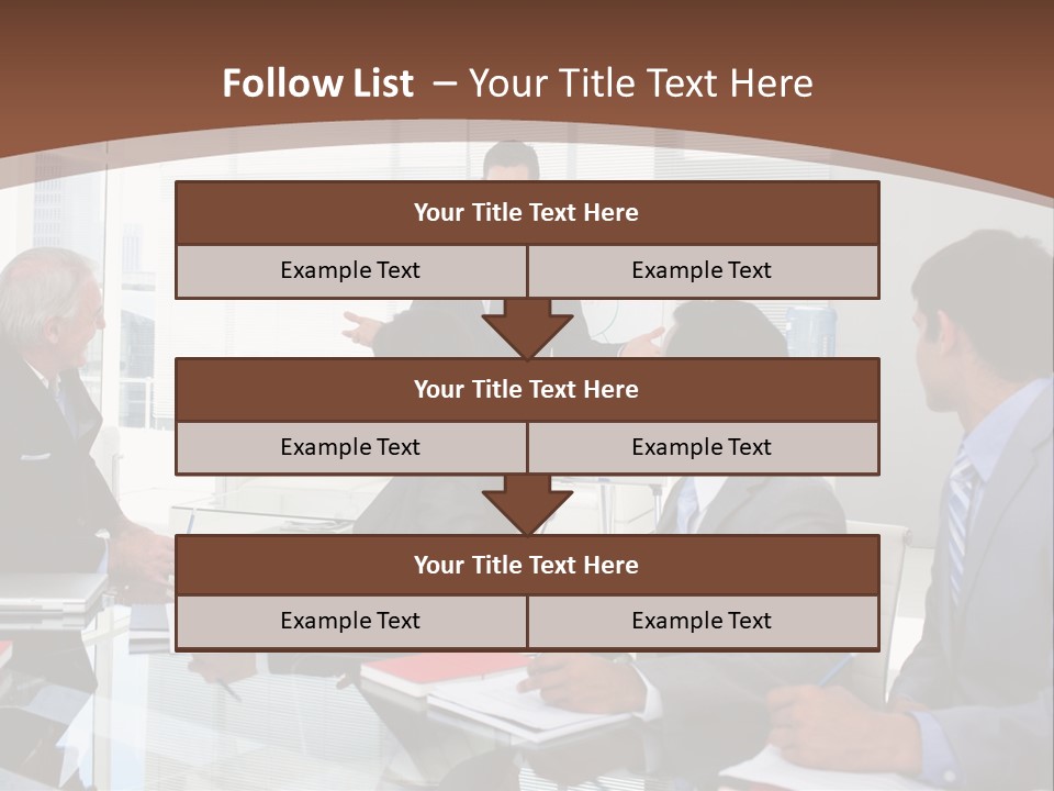 Laptop Partner Businesspeople PowerPoint Template