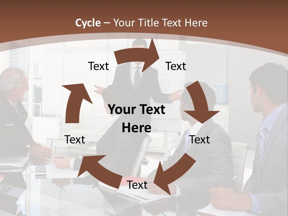 Laptop Partner Businesspeople PowerPoint Template