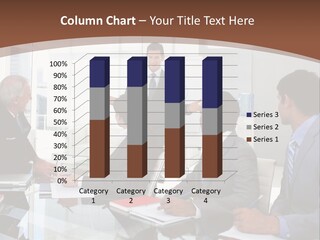 Laptop Partner Businesspeople PowerPoint Template