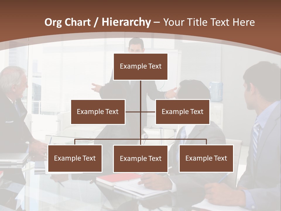 Laptop Partner Businesspeople PowerPoint Template
