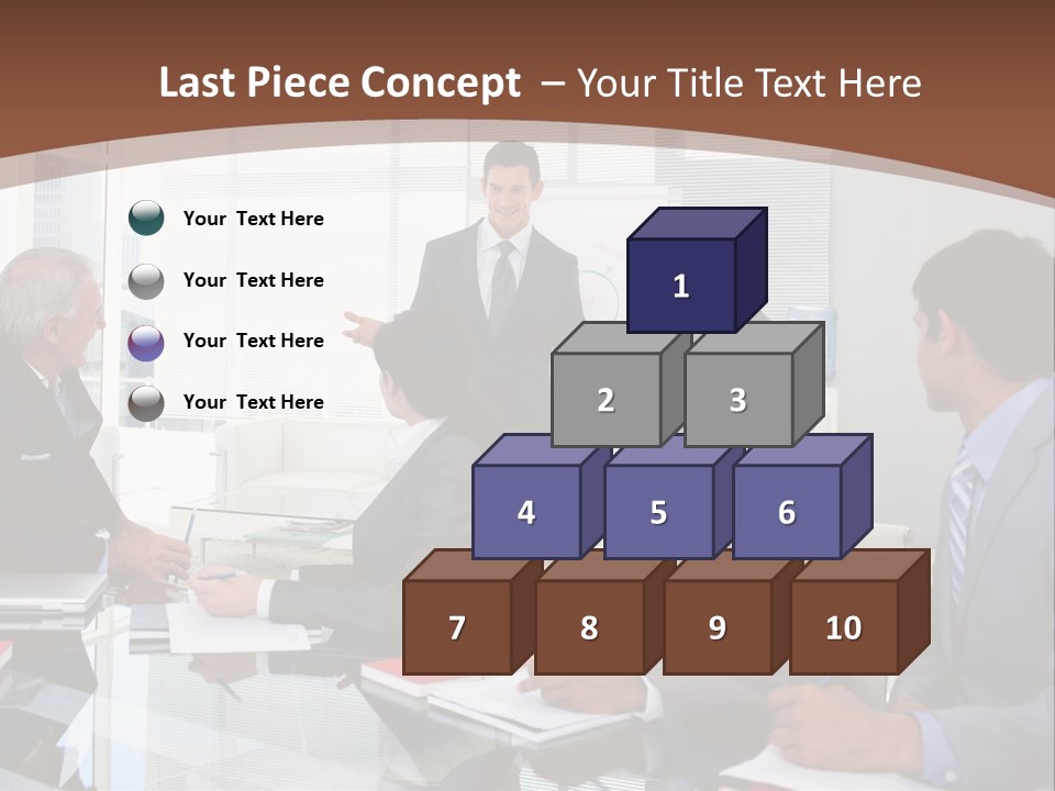 Laptop Partner Businesspeople PowerPoint Template