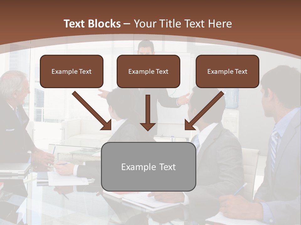 Laptop Partner Businesspeople PowerPoint Template