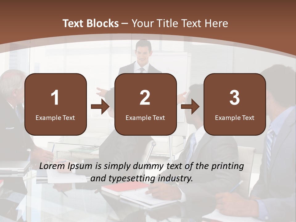 Laptop Partner Businesspeople PowerPoint Template