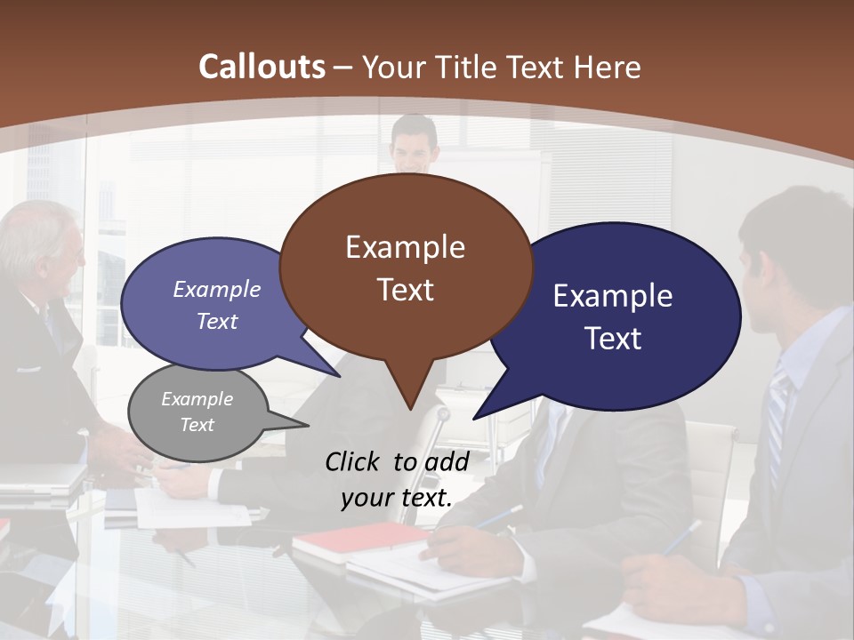 Laptop Partner Businesspeople PowerPoint Template