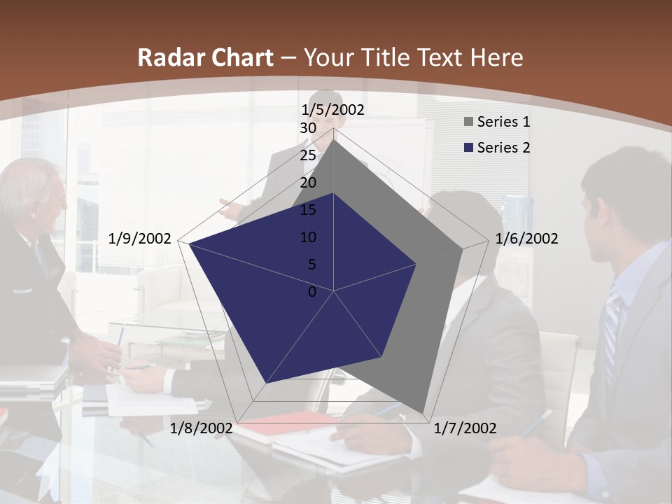 Laptop Partner Businesspeople PowerPoint Template
