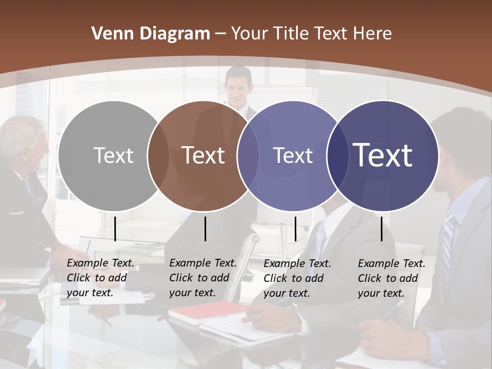 Laptop Partner Businesspeople PowerPoint Template