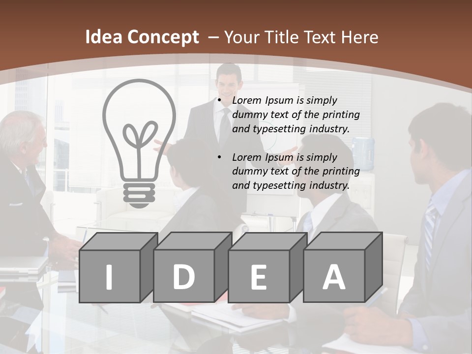 Laptop Partner Businesspeople PowerPoint Template