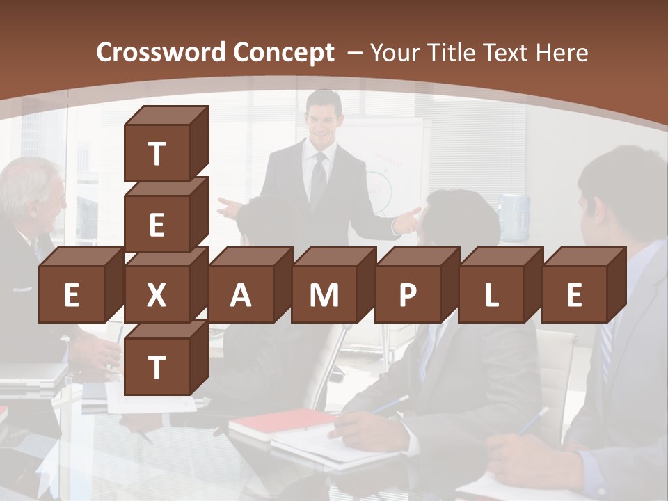 Laptop Partner Businesspeople PowerPoint Template